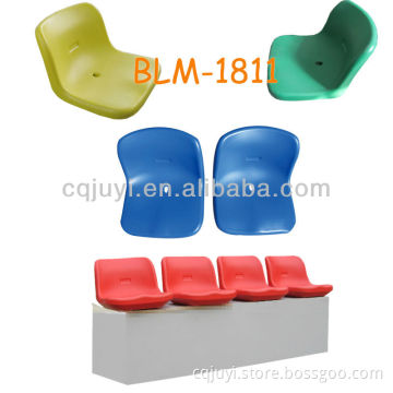 BLM-1811 Salin stadium chair sports seating gym seating plastic seat fixed seating with middle backrest stadium seats with backs